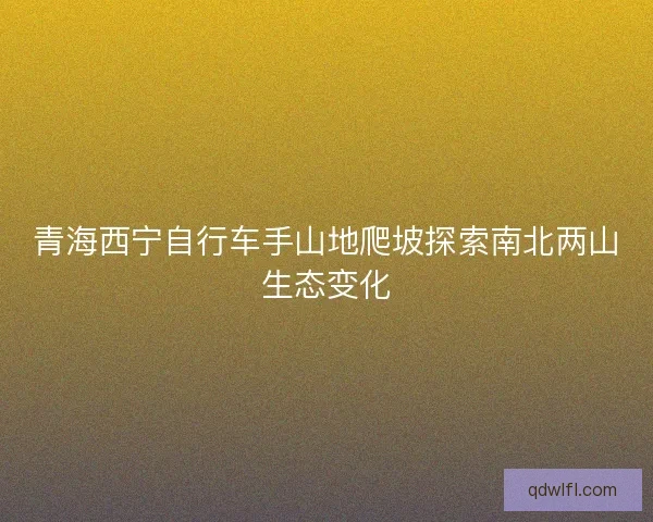 青海西宁自行车手山地爬坡探索南北两山生态变化